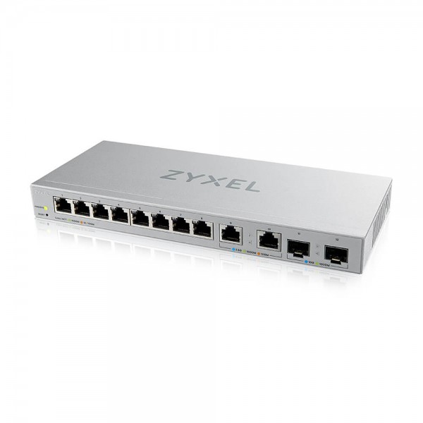 Zyxel Switch XGS1210-12, 8x Gigabit Ports, 2x 2.5G, 2x 10G SFP+, managed