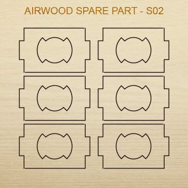 Airwood Holz Ersatzteil S02 / Spare Wood Part S02