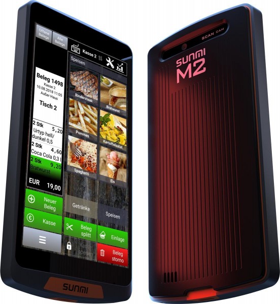 Kasse Sunmi M2 Android Handheld mit SIM (4G)