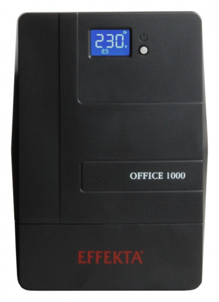 Effekta Line-Interaktive-USV,1500VA, USB/RS232, PVC-Gehäuse, Office 1500,