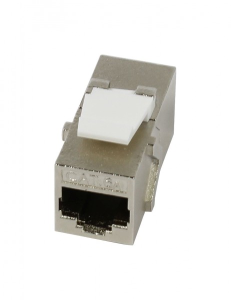 Keystone,Modul, TP/TP-Buchse/Buchse(RJ45,Kupplung), CAT6A, 500MHz, Slimline, Synergy 21,