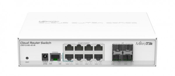 MikroTik Cloud Router Switch CRS112-8G-4S-IN, 8x Gigabit, 4x SFP