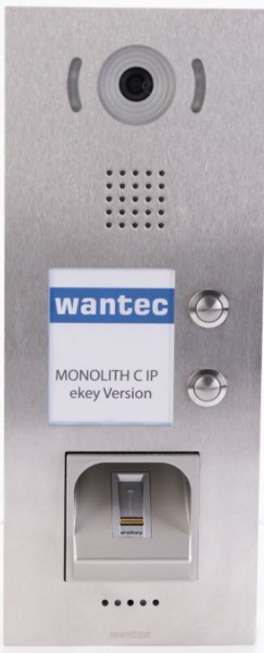 Wantec TFE MONOLITH C 300 IP Vision 2 Tasten + Kamera + ekey