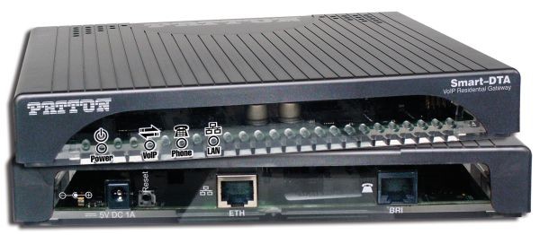 Patton SmartNode DTA, ISDN BRI VoIP Terminal Adapter, 2x BRI 2, VoIP Calls (1xNT, 1xTE) HPC