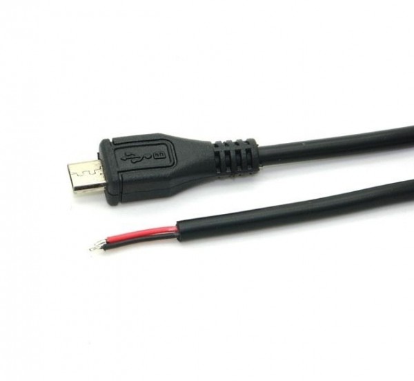 ALLNET Micro USB Kabel 0,5m mit Ferritkern / für Hutschienen Netzteil 130026