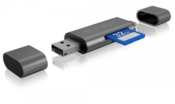 ICY Box Adapter, USB Type C/A/Micro B, mit SD-Kartenleser, IB-CR201-C3,