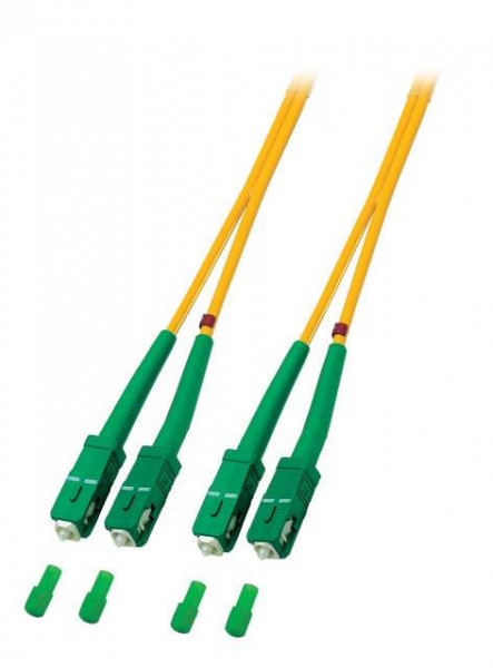 LWL-2-Faser-Patchkabel 15mtr.SC(APC8Grad) - SC(APC8Grad), 9u