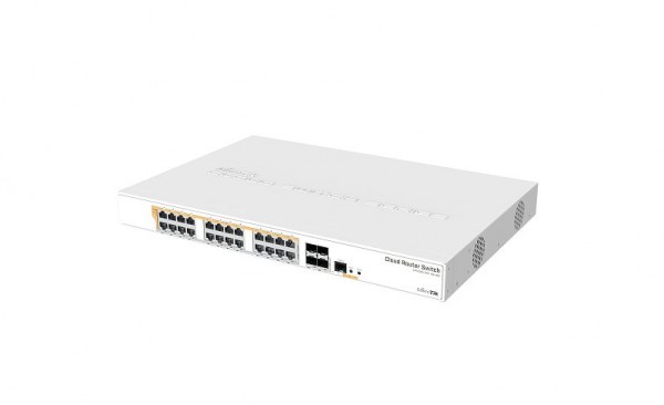 MikroTik Cloud Router Switch CRS328-24P-4S+RM, 24x Gigabit, 4x SFP+, POE, Rackmount
