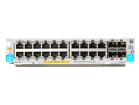 HP Switch Modul, ZL-Serie,10-1000Mbit 20xTP,4xSFP/SFP+-Slot, POE+, v3 zl2,