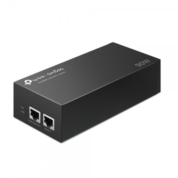 TP-Link - POE380S - PoE++ Injector Adapter PORT: 1× 10 Gigabit PoE Port