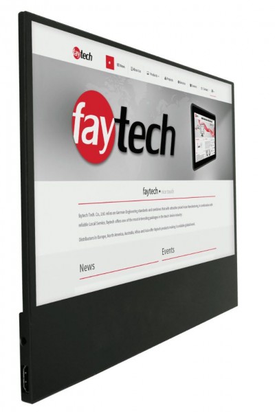 faytech flat Touch-Monitor 12,5&quot; 10 Finger-Multi-Touch-Flat