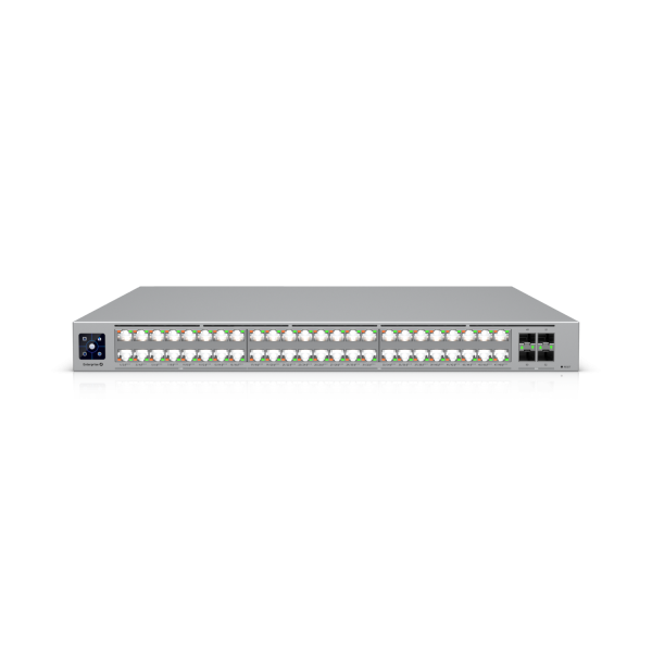 Ubiquiti Switch full managed Layer3 52 Port • 32x 10GbE • 16x 2,5GbE • PoE Budget 950W • 48x PoE bt • 4x SFP28 • 19&quot; • UniFi • ECS-48-PoE