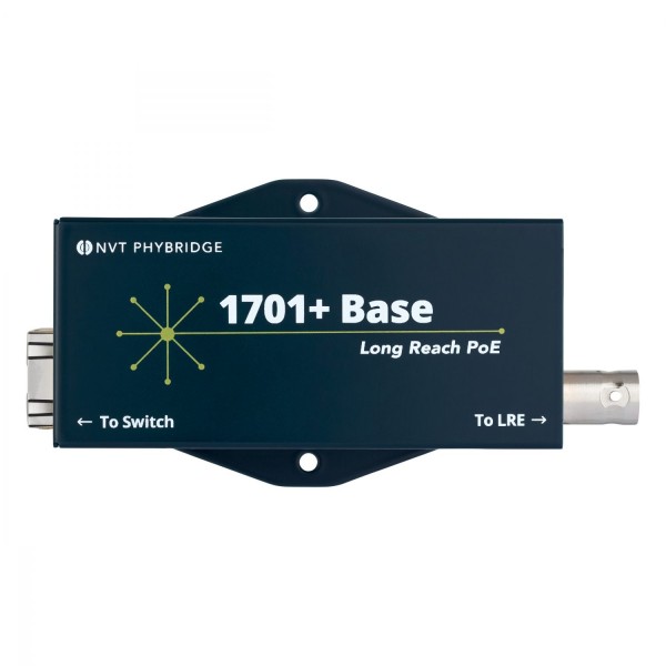 NVT Phybridge Switch CLEER PoE over Coax 1701+ Base Long Reach PoE++Extender