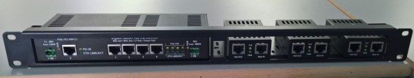 ALLNET Switch Zubehör unmanaged 4 Port Gigabit LT-PoE 90W 19&quot; 1HE Patch Panel