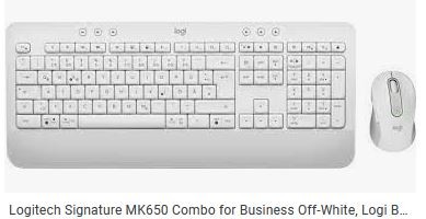 Logitech Set - MK650 Signature for Business - Off White