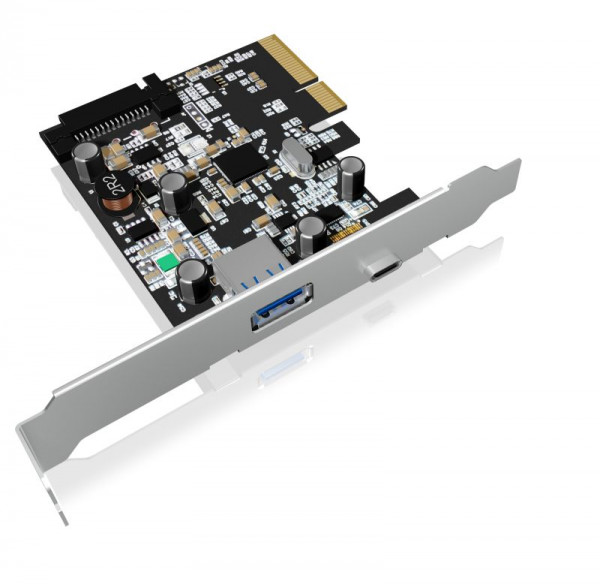 ICY Box Schnittstellenkarte, USB 3.1(Gen 2), PCI-Express, 1-Port, IB-U31-03,