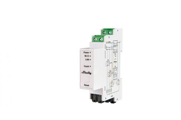 Shelly Relais Pro 3EM WLAN &amp; LAN Stromzähler 3x 120A Inkl. 3 Klemmen BT Messfunktion