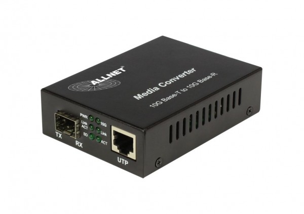 ALLNET Medienkonverter 10GBASE-T auf 10GBASE-SX/LX Single-/Multimode SFP+ Mini-GBIC Anschluss &quot;ALL-MC109-SFP+&quot;