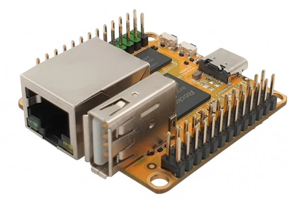 Rock Pi S - 512MB, 4GByte NAND FLash mit PoE Pins, BT und WiFi