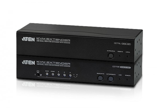 Aten KVM-Extender,300mtr.1xPC,2xMon.1280/1024, USB/VGA/Audio, Dual,