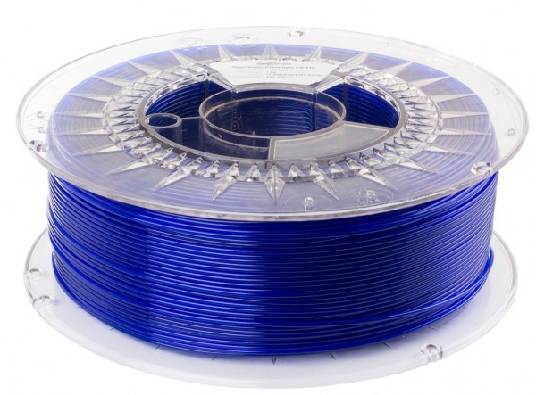 Spectrum 3D Filament / PET-G Premium / 1,75mm / Tranparent Blue / Blau Durchsichtig / 1kg