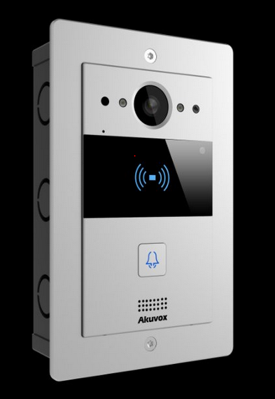 Akuvox TFE R20A Slim SIP Intercom with RF card reader *Flush-Mount-Bundle*