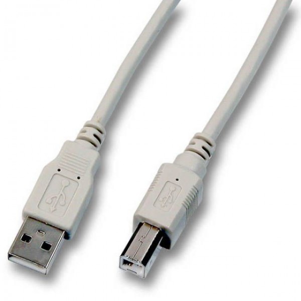 Kabel USB, A(St) =&gt; B(St), 0.5m, USB2.0, grau